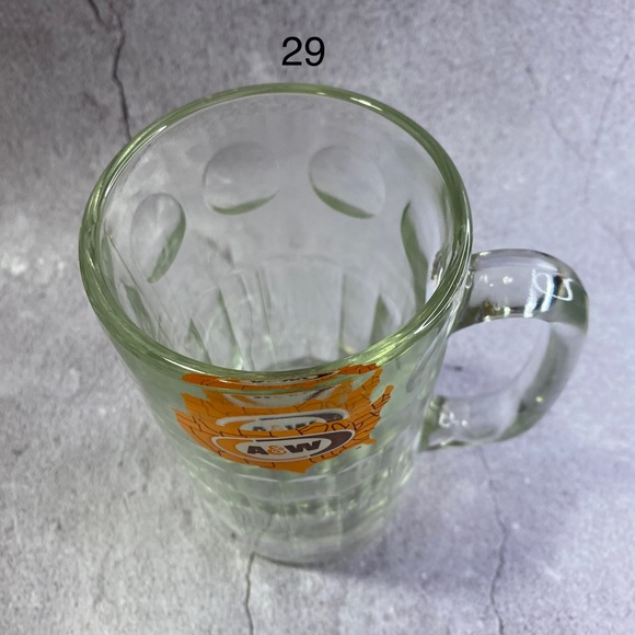 VINTAGE A&W Root Beer Mug United States Logo. Heavy/Thick Glass Mug 6”  tall. - Picture 2 of 5